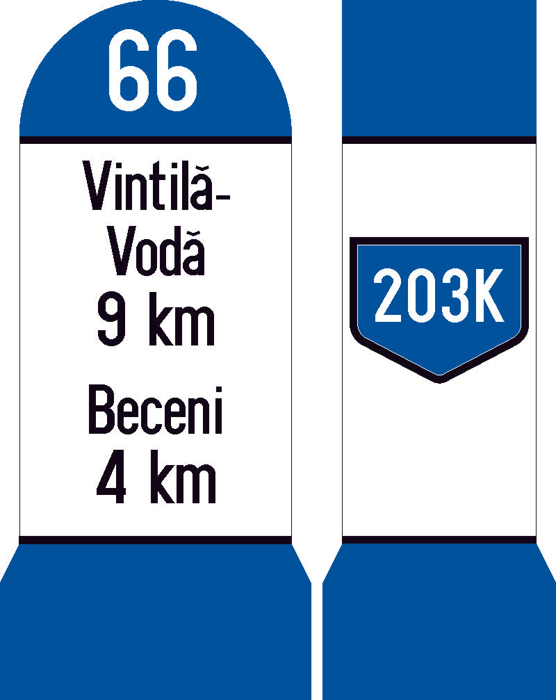 Indicatoare kilometrice și hectometrice