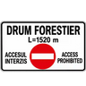 Indicatoare drumuri forestiere