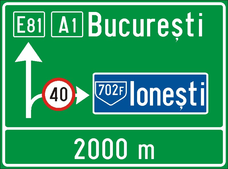 Presemnalizarea direcțiilor la o Intersectie de drumuri Imagine principală a produsului