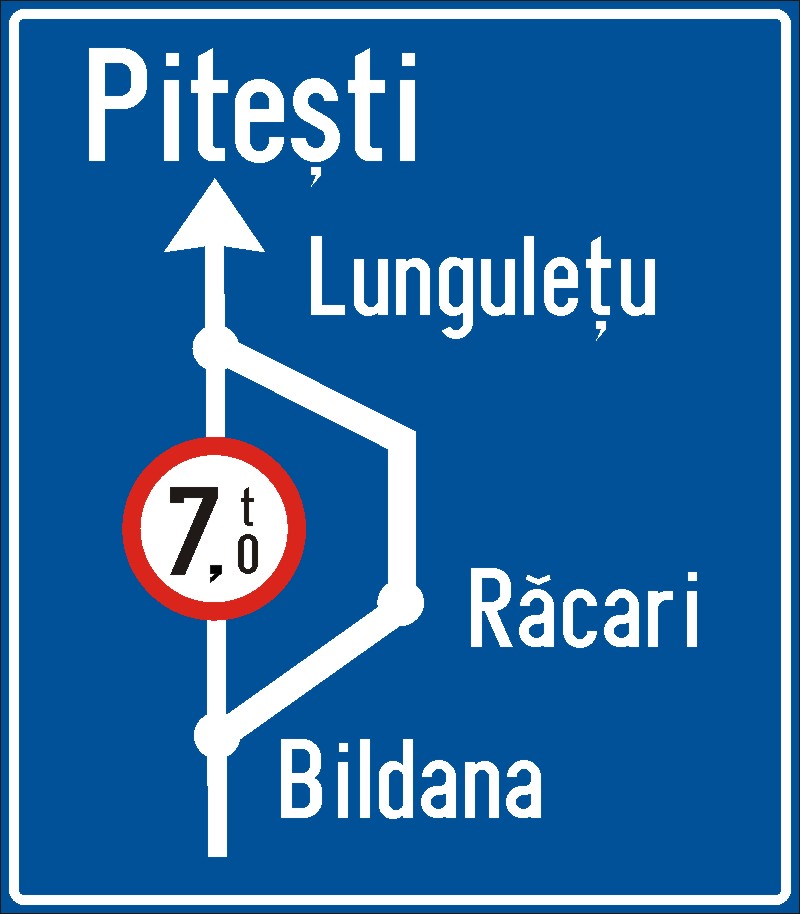 Presemnalizarea traseului de urmat in cazul unei restricții de circulație Imagine principală a produsului
