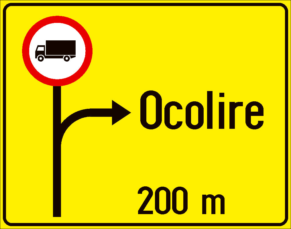 Presemnalizarea rutei ocolitoare