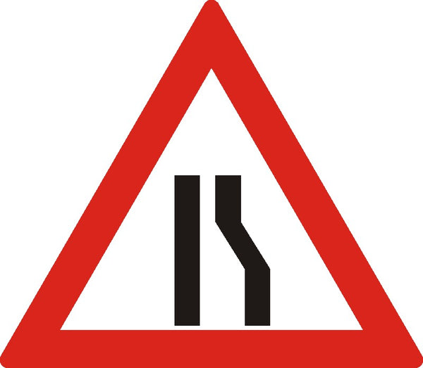 Indicator rutier Drum îngustat pe partea dreaptă