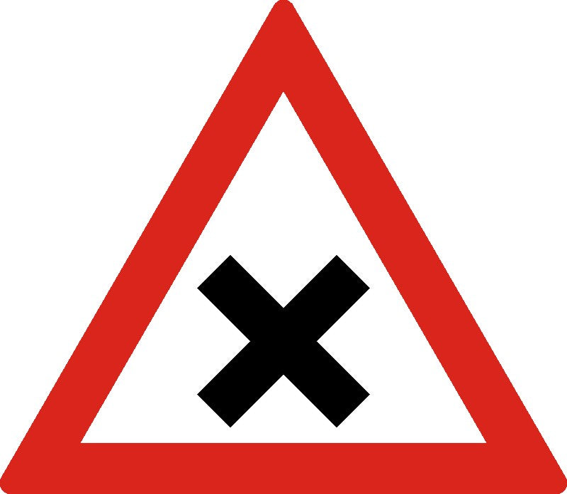 Indicator rutier Intersecție de drumuri