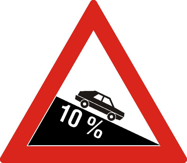 Indicator rutier Coborâre periculoasă