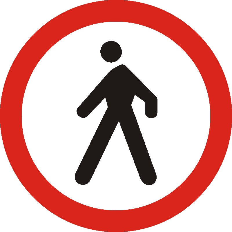Indicator rutier Accesul interzis pietonilor Imagine principală a produsului