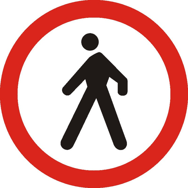 Indicator rutier Accesul interzis pietonilor