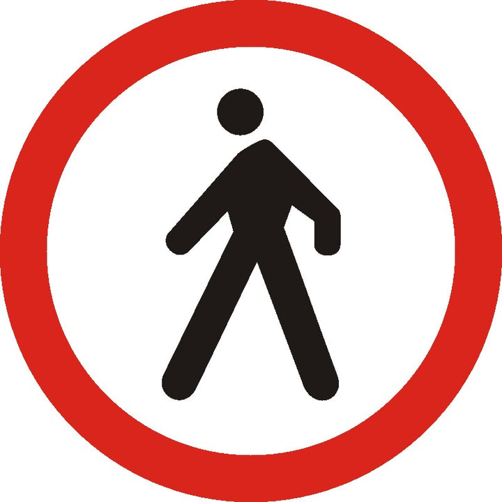 Indicator rutier Accesul interzis pietonilor