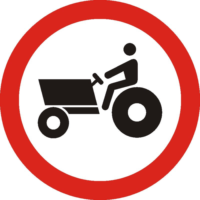 Indicator rutier Accesul interzis tractoarelor agricole și forestiere Imagine principală a produsului