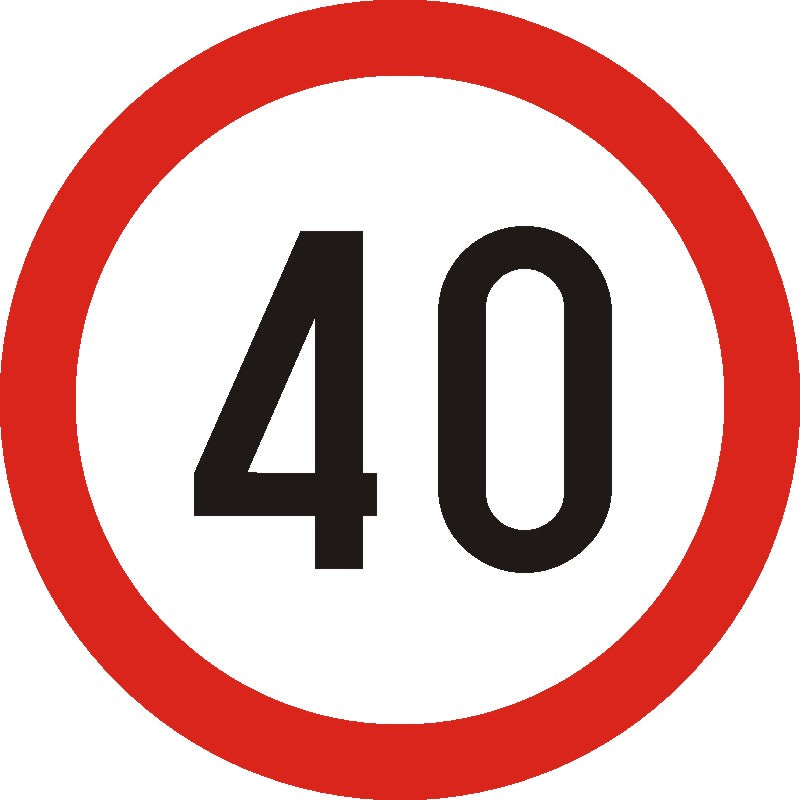 Indicator rutier Limitare de viteză