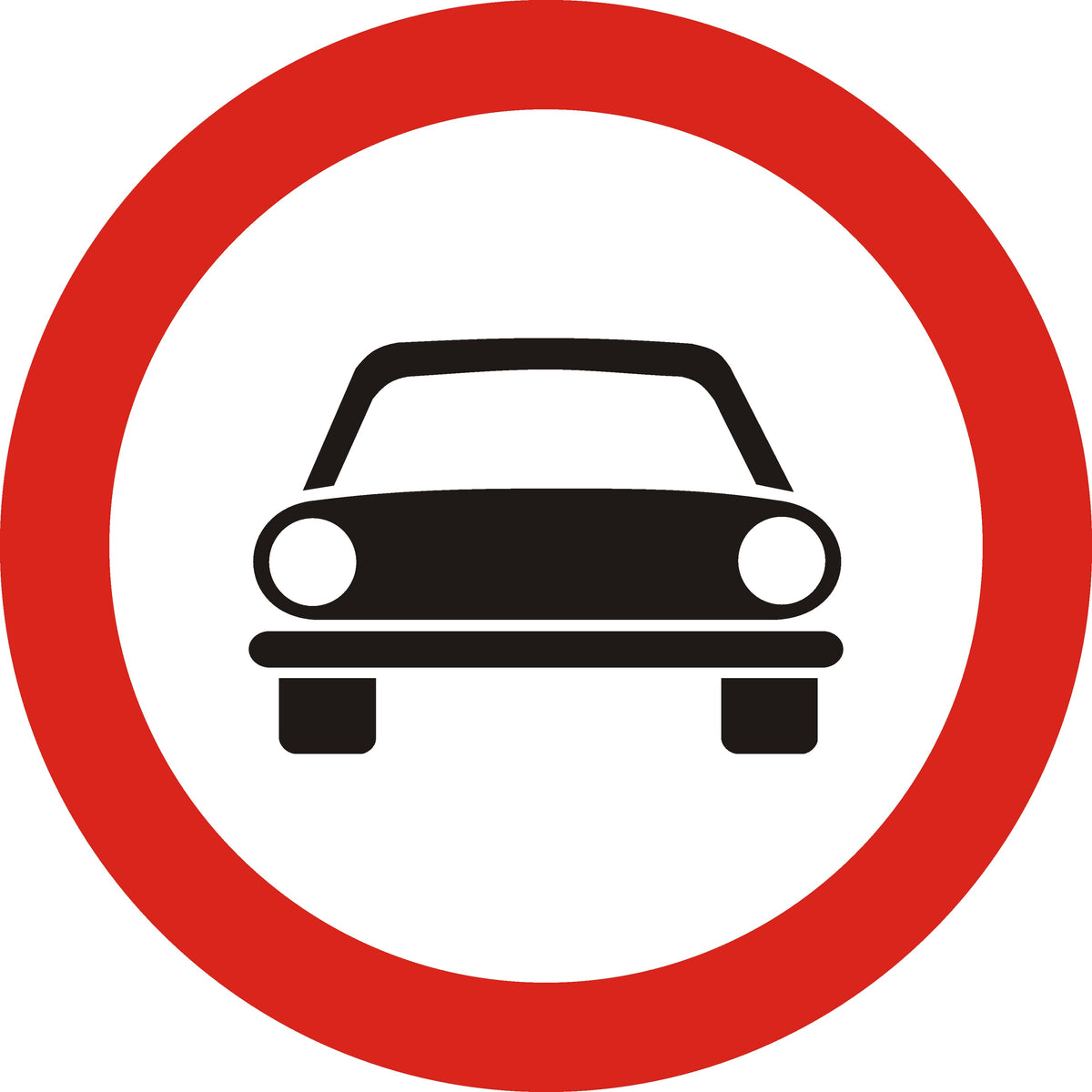 Indicator rutier Accesul interzis autovehiculelor, cu excepția motocicletelor fără  ataș și mopedelor cu două sau trei roți Imagine principală a produsului