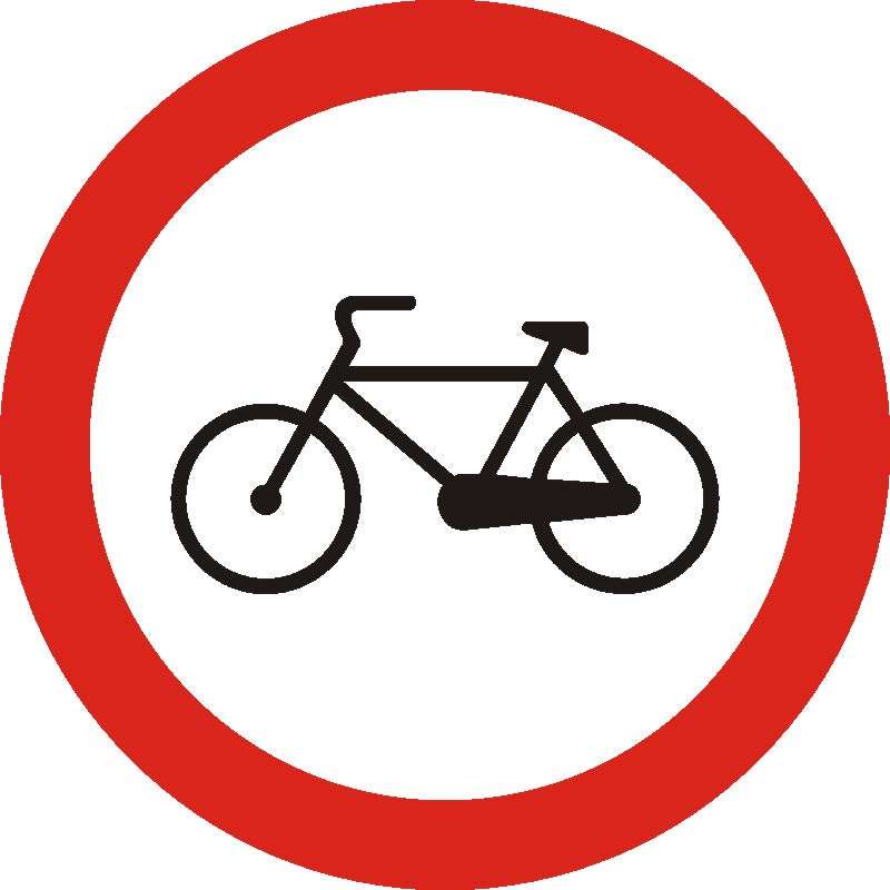 Indicator rutier Accesul interzis bicicletelor
