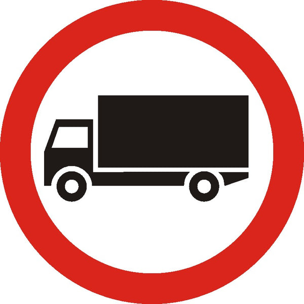 Indicator rutier Accesul interzis vehiculelor destinate transportului de mărfuri