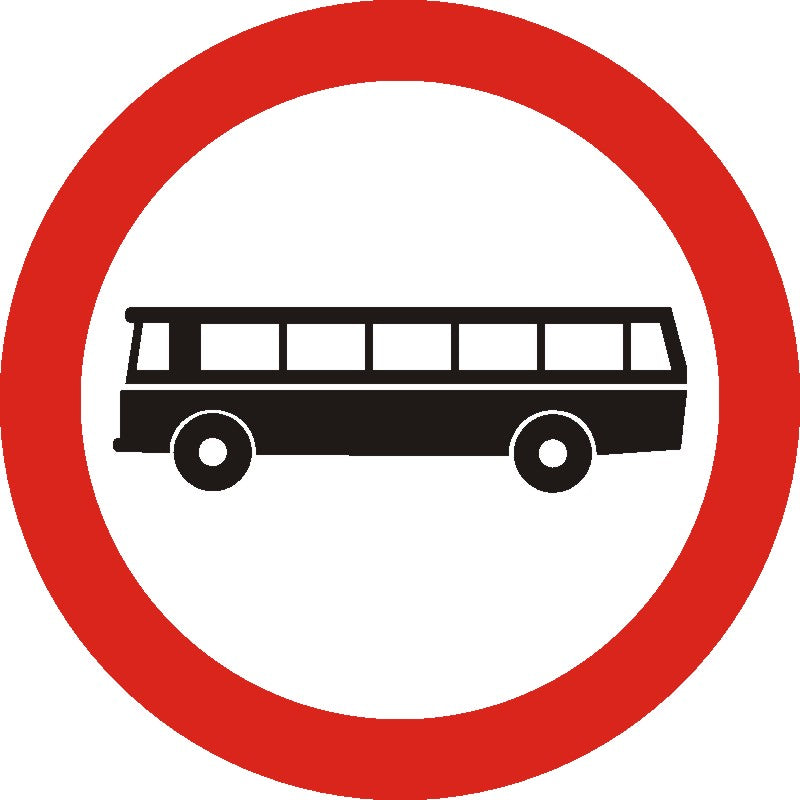 Indicator rutier Accesul interzis autobuzelor Imagine principală a produsului