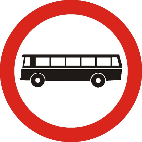 Indicator rutier Accesul interzis autobuzelor