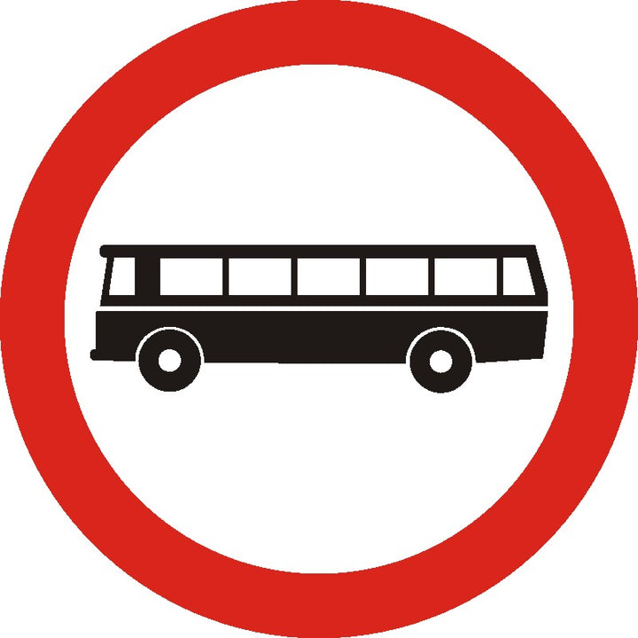 Indicator rutier Accesul interzis autobuzelor