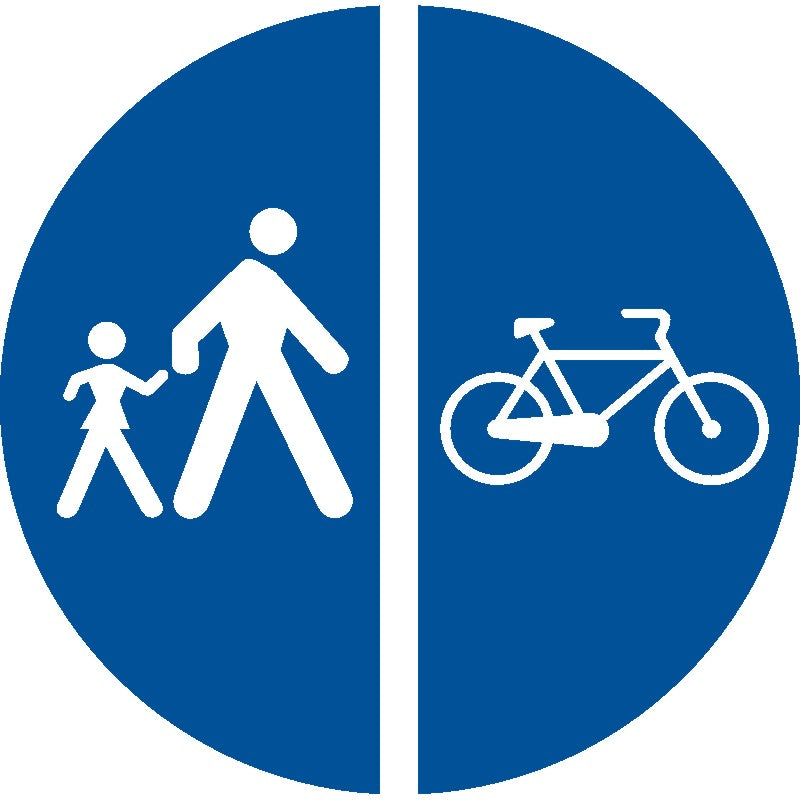 Indicatore rutiere Delimitarea pistelor pentru pietoni de cele destinate bicicletelor si trotinetelor electrice Imagine principală a produsului