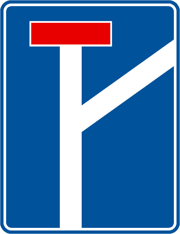 Indicator rutier Drum fără ieșire