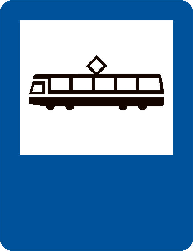 Indicator rutier Stație de tramvai Imagine principală a produsului