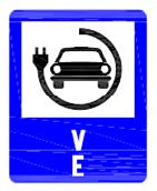 Indicator rutier Stație de alimentare pentru mașini electrice Imagine principală a produsului