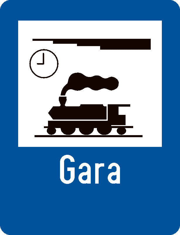 Indicator rutier Gară Imagine secundară a produsului