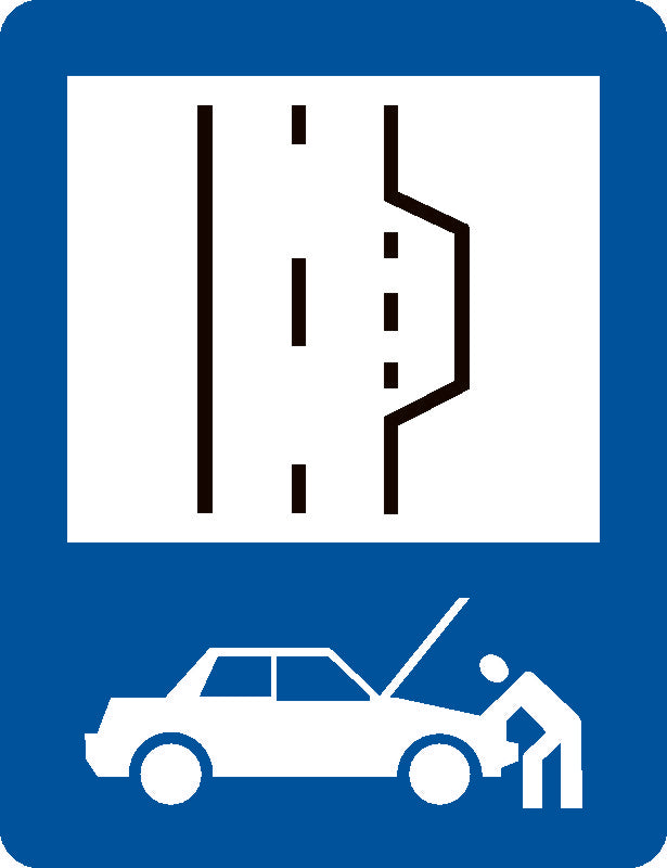 Indicator rutier Refugiu rezervat depanării Imagine principală a produsului