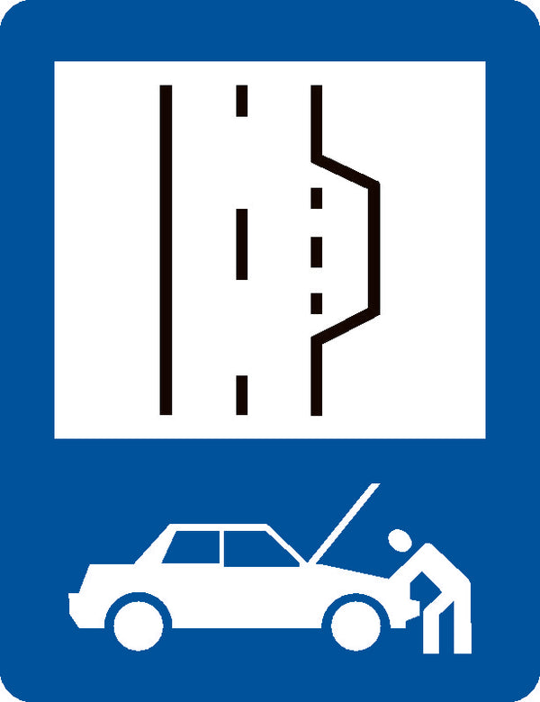 Indicator rutier Refugiu rezervat depanării