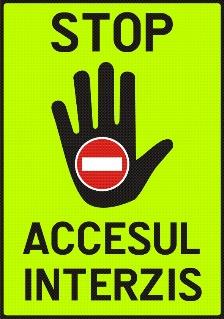 Indicator rutier Stop-Accesul interzis Imagine principală a produsului