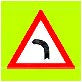Indicator rutier Panou curbă la stânga