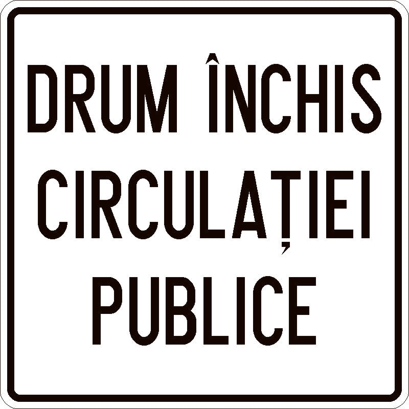 Indicator rutier Drum închis circulației publice Imagine principală a produsului