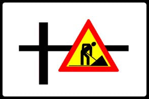 Indicator rutier Presemnalizare lucrări pe străzi Imagine principală a produsului