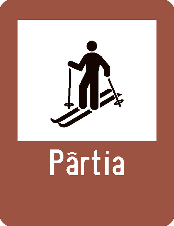 Indicator rutier Pârtie schi