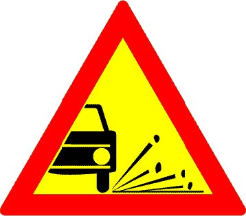 Indicator rutier Împroșcare cu pietriș Imagine principală a produsului